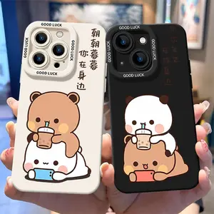 Bubu Protective case for iPhone16 iPhone 15 12 14 13 11 PRO MAX PLUS XR XS MAX  silicone soft phone caseCouple design casing Protector Screen Protector Cover Protection cute girly iphone cases flaunt phone case Cellphone Smartphone