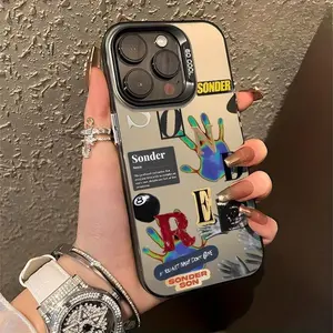 Sonder Poster Aesthetic Phone Case For Iphone 16 11 15 14 13 12 Pro Max Plus Case Black And Silvery Shockproof Phone Cases Birthday Christmas Gifts For Fans Teens Cover Protector