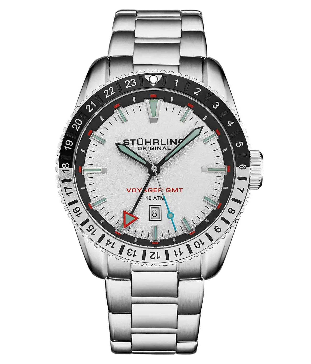 Silver Case/Silver Bracelet/White Dial