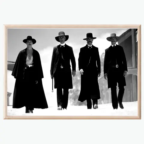 Custom Tombstone 1993 Movie Poster, Tombstone Wall Art Print Modern Home Bedroom Decor Poster