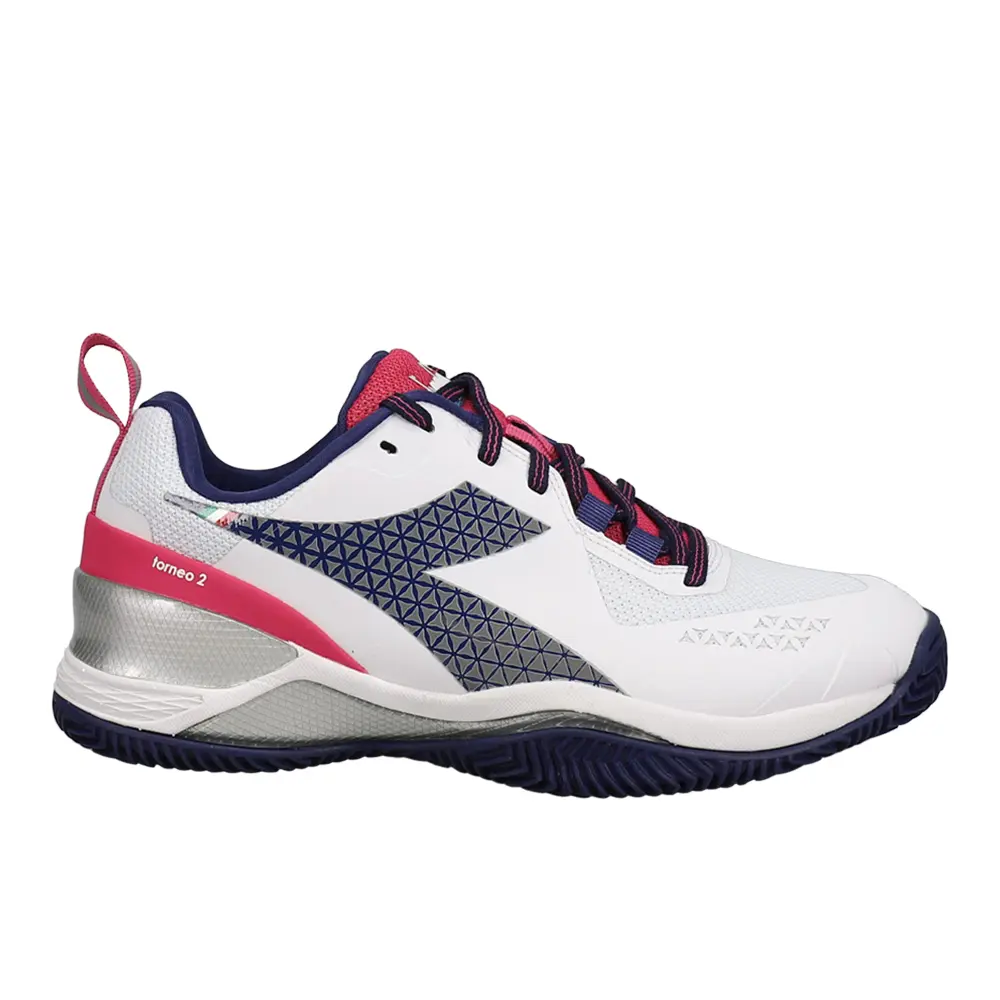 diadora Womens Blushield Torneo 2 Clay Tennis Sneakers Shoes - White diadora Womens Blushield Torneo 2 Clay Tennis Sneakers Shoes - White
