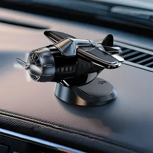 Solar-Powered Car Air Freshener, Airplane Rotating Propeller Design, Ideal for Cars Trucks & Home Decoration, Enhance Your Vehicle’s Aroma