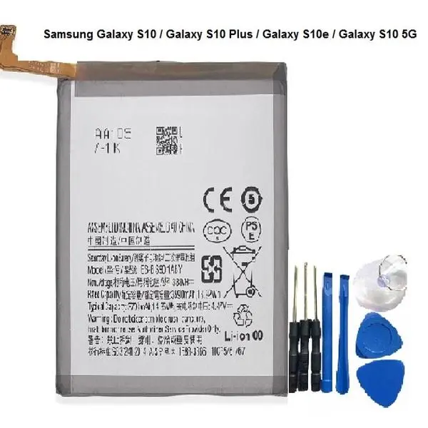 Battery for Samsung Galaxy S10 / Samsung Galaxy S10 5G battery / Samsung Galaxy S10 plus battery / Samsung Galaxy S10e battery with screwdriver tools