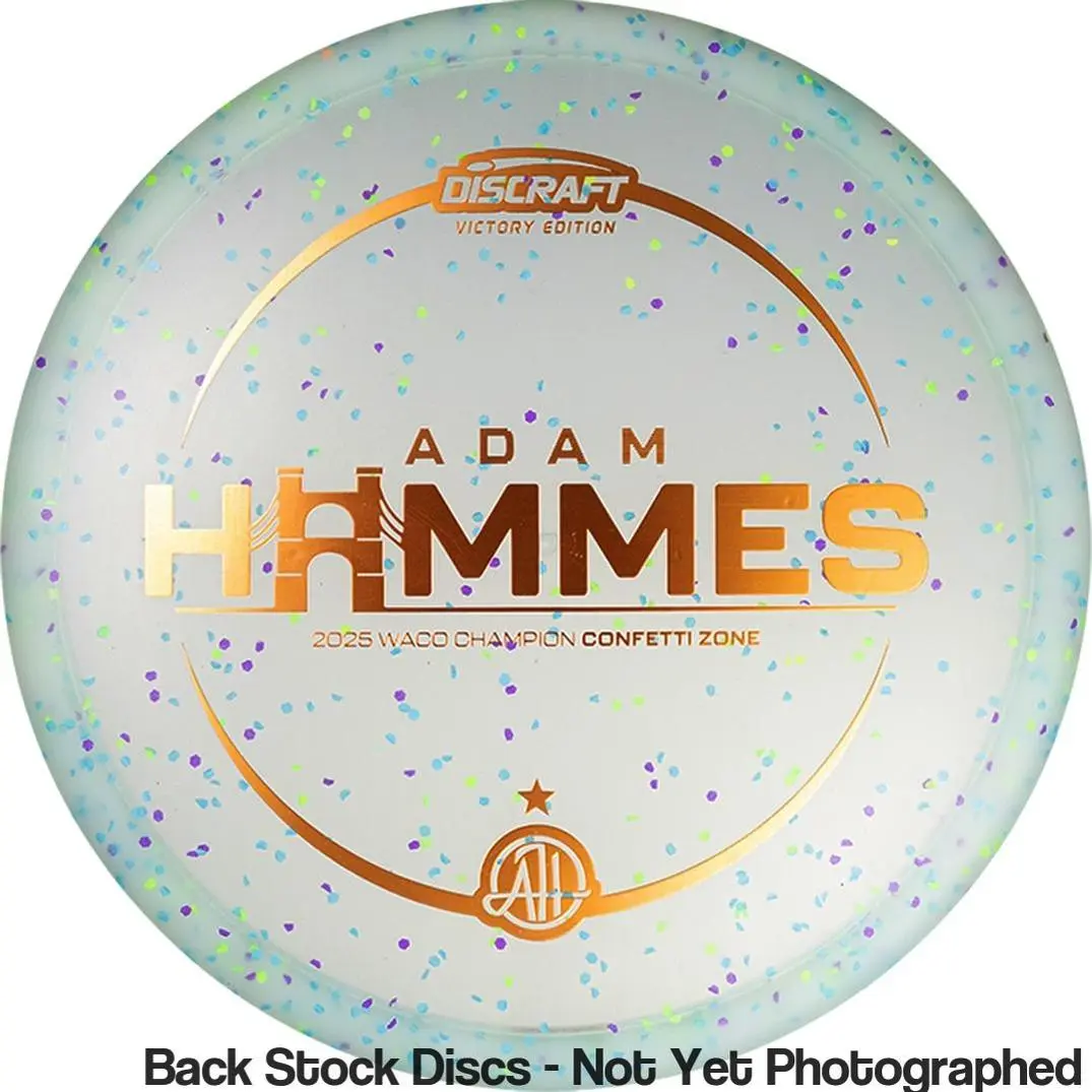 Discraft Elite Z Confetti Zone Putter with Adam Hammes - 2025 Waco Champion - AH Signature Stamp [Back Stock Inventory - Disc and Stamp Color WILL VARY]