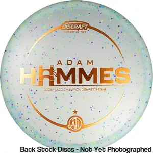Discraft Elite Z Confetti Zone Putter with Adam Hammes - 2025 Waco Champion - AH Signature Stamp [Back Stock Inventory - Disc and Stamp Color WILL VARY]