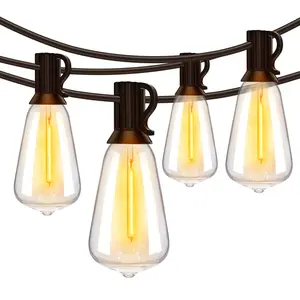 Summer LED Outdoor String Lights, 100 Feet Waterproof String Lights, Dimmable Outdoor Decorative Lights with US Plug (Dimmer Not Included), LED Lights for Garden, Patio Furniture, Patio, Patio, Deck, Balcony