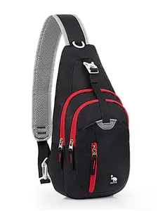 Men's Casual Colorblock Sling Bag, Lightweight Over Shoulder Bag, Travel Hiking Chest Bag for Women, Casual Trendy Versatile High-quality Daily Commuting Bag