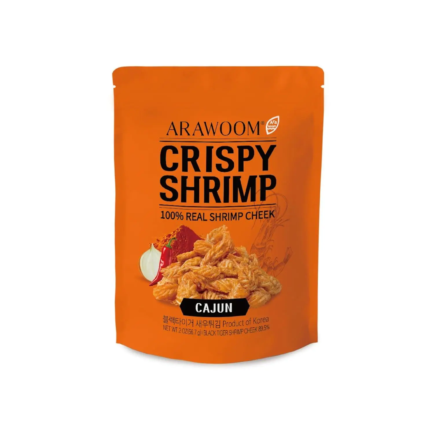 Real Crispy Shrimp Cheek Snack 100% Real Black Tiger Shrimp 2 ounce (1 ...