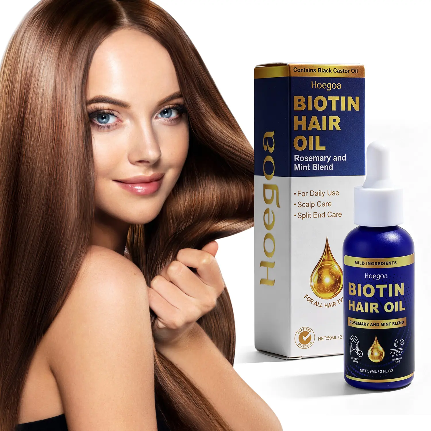Rosemary Oil For Hair Growth | 6 Fl Oz Nourishing Scalp Care Serum Oil, Moisturizing Repair Dry Damaged Hair, for Hair Growth-Strengthening Treatment Oil