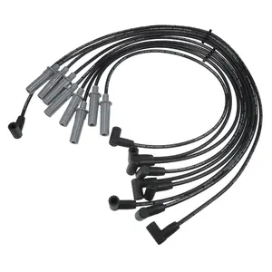 1 Set Car Spark Plug Coil Wires Ignition Coil Harness Cable 7mm Fit for Dodge for Ram 1500 2500 3500 5.9L No.4728038AD/4728038AE
