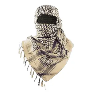 Shemagh beige 100% Cotton Keffiyeh Scard Wrap Men and Women
