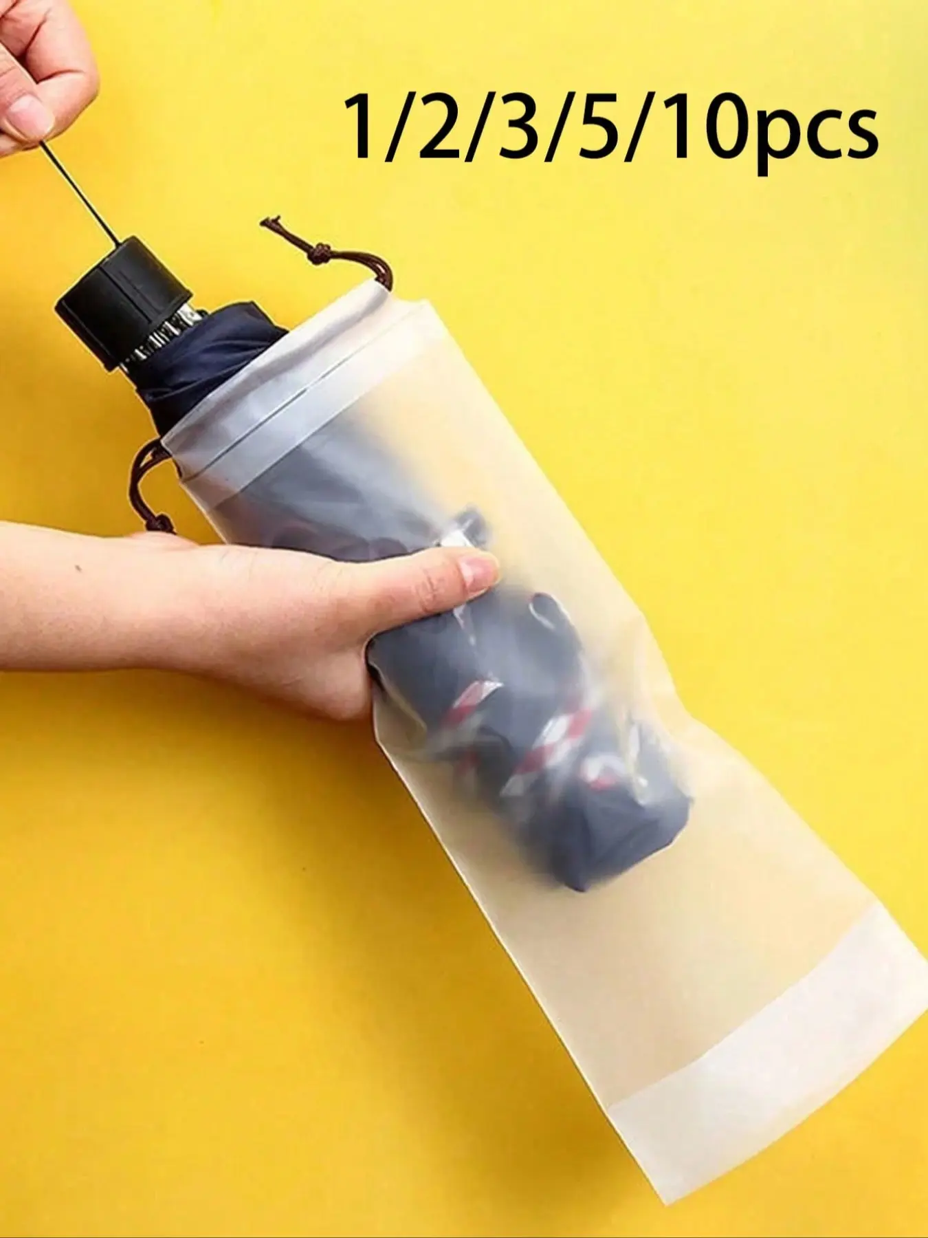 Transparent Umbrella Storage Bag, Portable Drawstring Box, Lightweight Rainproof Organizer, Multi-Functional Outdoor School Supplies