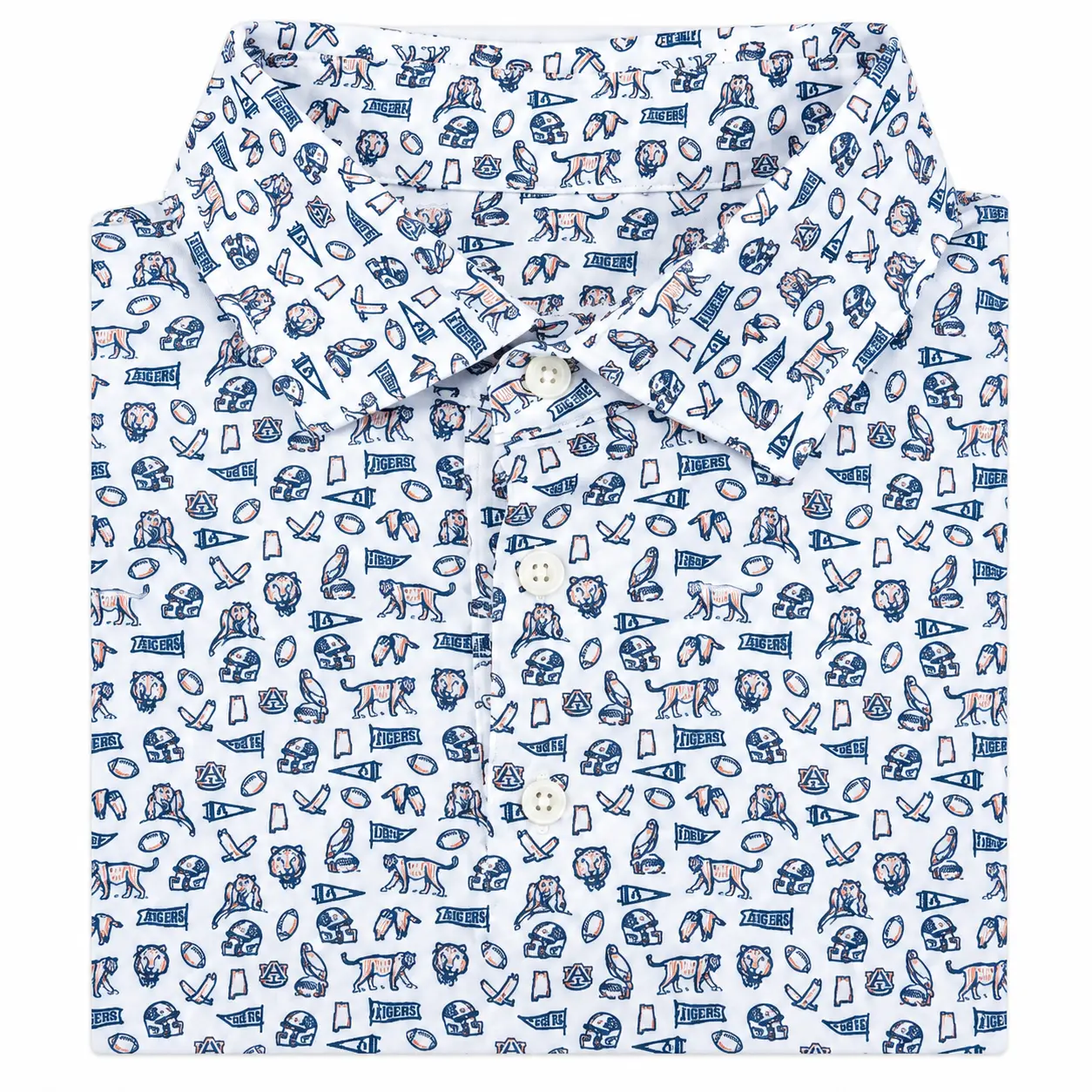 The Auburn Game day 2.0 Short Sleeves Polo Shirt