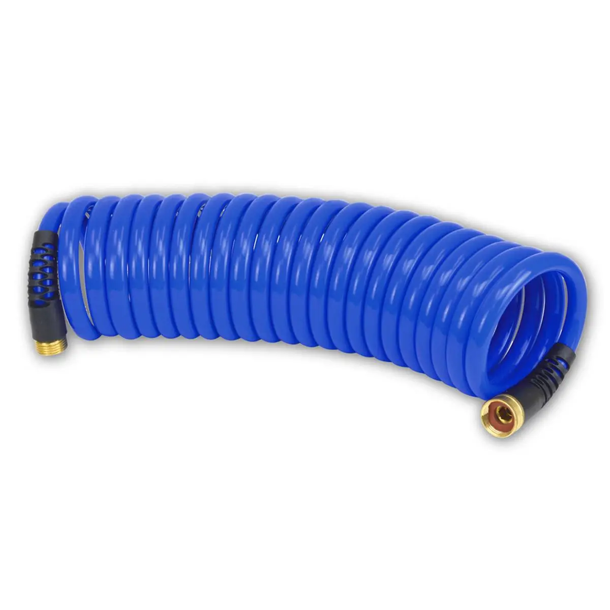 212 MAIN Coil Pro Heavy Duty High Pressure Water Hose - 25 ft, 0.5 in ID, Dual Flex Relief, 3/4" Garden Fittings for Kayaking Water Sports, High Pressure Hose, Flexible Hose