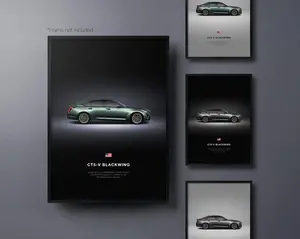 Cadillac CT5-V Blackwing - Car Poster Print  Automotive Wall ArtCar Lover Gift Wall Art for Boys Room, Home Office - No Frame