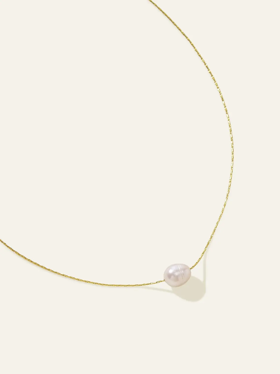 AZAZIE Women's Pearl Solitaire Necklace, Elegant Minimalist Delicate Chain Jewelry for Bridal, Wedding & Evening Parties, Chain Jewelry Necklaces