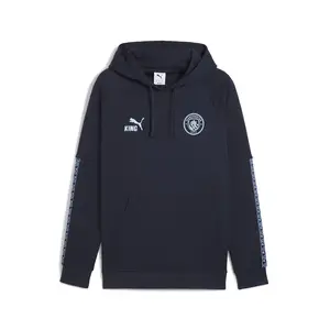 PUMA Mens Manchester City F.C. King Hoodie Casual Outerwear Casual - Blue