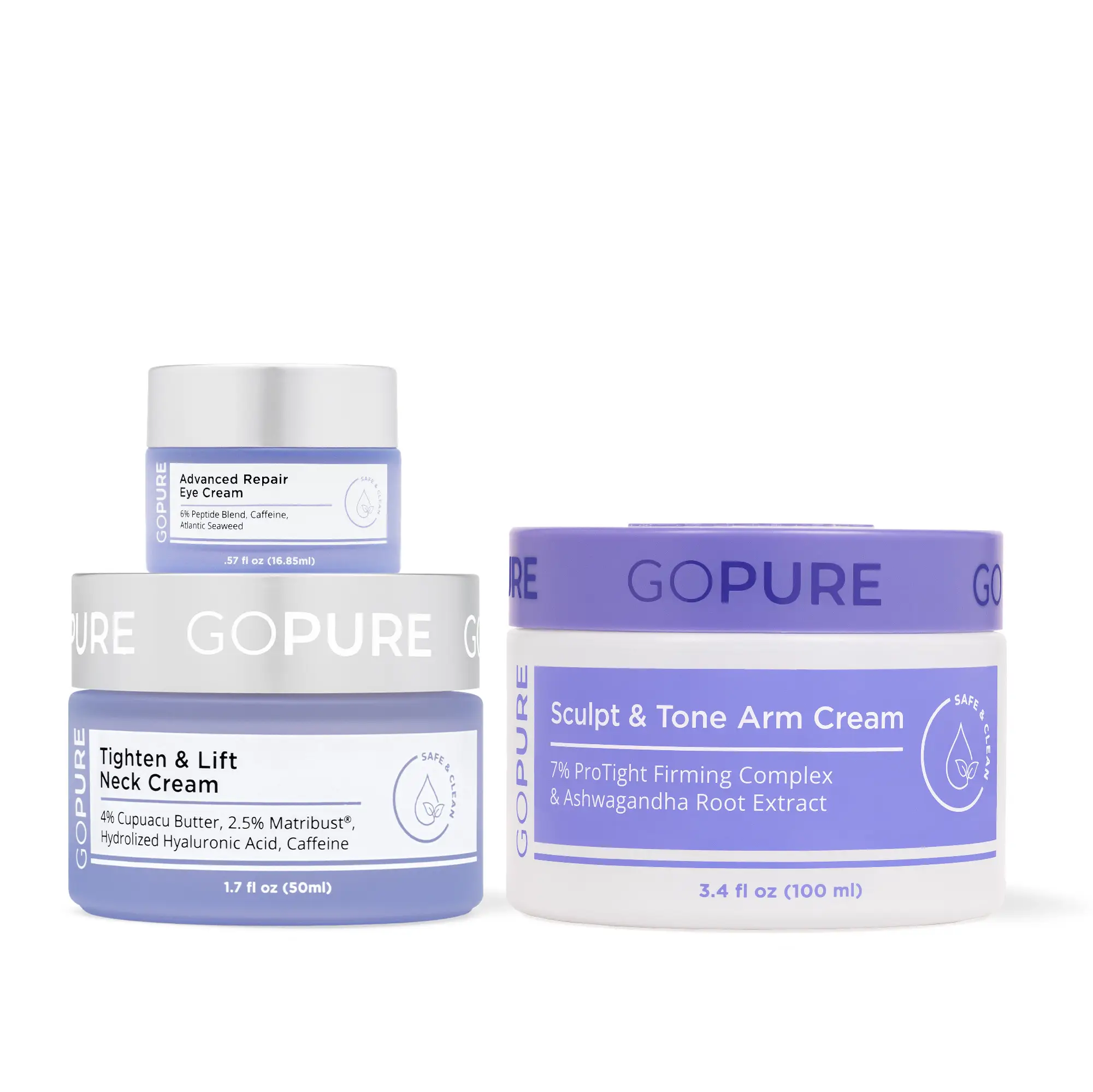 GOPURE Tighten Up Routine - Tighten & Lift Neck Cream + Sculpt & Tone Arm Cream...