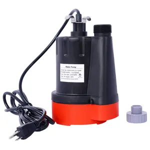 Hdmw Submersible Water Pump, 1/3HP 2500GPH Thermoplastic Utility Pump Portable Electric Water Pump Sump Pump, With 10 Feet Power Cord.