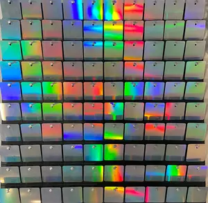 30 Piece Silver Iridescent Shimmer Wall Backdrop