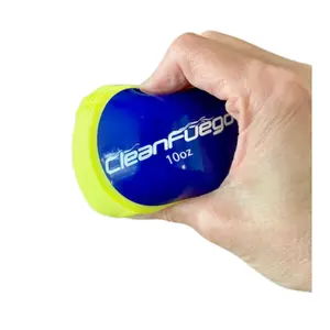 CleanFuego Flyo 12" Softball Single (10oz) | Softball Pitching/Throwing Trainer | Soft Shell Plyometric Balls | Immediate Visual Feedback | Spin Efficiency Training