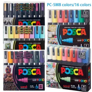 Mitsubishi 5M Mark Pen Set Series, including Mark Pen Hand Drawing, Graffiti Pen, Drawing Pen, Art Supplies Office Drawing, POP Poster Advertising Pen, Art Professional Drawing, five sets to choose from