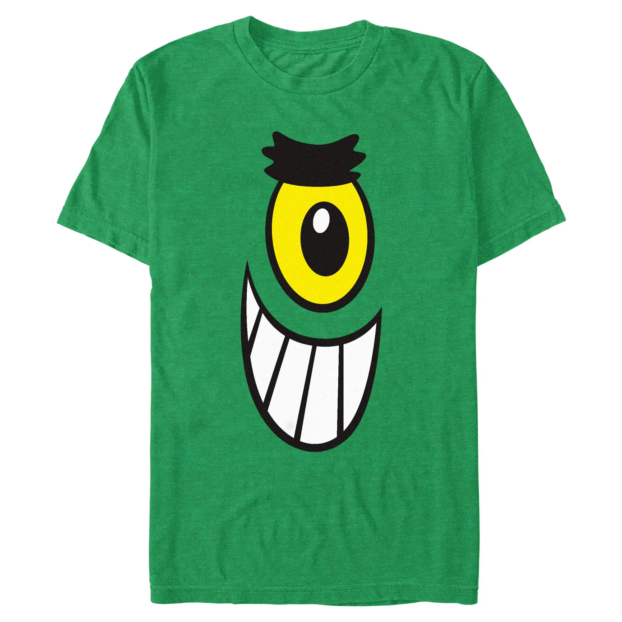Mens SpongeBob SquarePants Plankton Full Face Art T Shirt