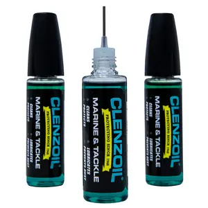 Clenzoil Marine & Tackle Fishing Oil For Reels, Boat Motors & More - 0.5 Oz Needle Oiler (3 Pack)