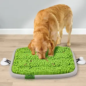 Snuffle Mat for Dogs, 17'' x 21'' Dog Sniffing Interactive Feeding Game Boredom, Puzzle Toys Encourages Natural Foraging Skills and Stress Relief Small/Medium/Large Dogs