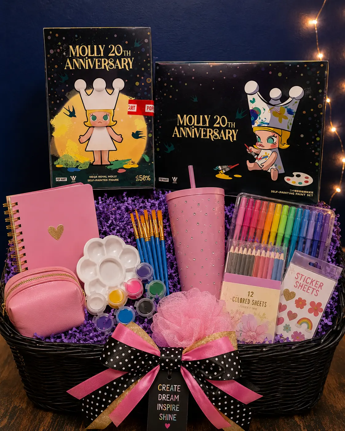 Artist Birthday Gift Basket for Creative Kids Who Love Painting, Festive Party Gift for Home & Party Supplies