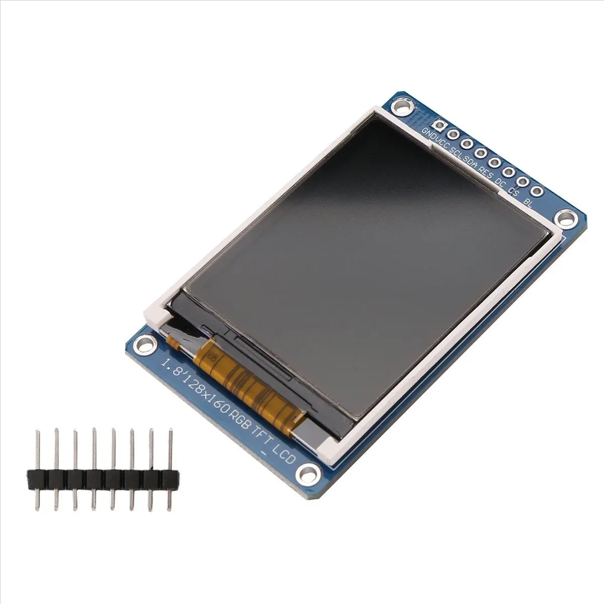 1.8 Inch LCD Display Module Full Color 128x160 RGB SPI TFT LCD Display Module ST7735S 3.3V Replace OLED Power Supply