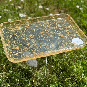 Clear/Gold Tray