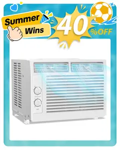 Window Air Conditioners 5,000BTU, Cools 150 Sq. Ft,2 Cooling Mode & Fan Speeds,Ultra-Quiet, White