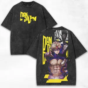 Enjin – Dandadan + Ghost Hunter Energy + Vintage Washed Heavy Fabric Tee + Oversized Fit + Collector Edition Shirt