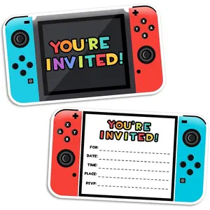 Direct Video Gamer Birthday Party Fill In Invitations Video Game Party Invitations Decorations Favors for Boys Kids 30 Invitations + 30 Envelopes