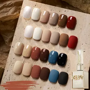 XEIJAYI Photo Frame Bottle “Eat Dirt” 12-Color Set — Autumn/Winter Trending Eat Dirt Series Nail Gel, Fashion LED Glossy Finish Nail Art, Salon Women’s Nail Art Tools, Stylish Solid-Color Nail Gel, Salon Solid-Color Art