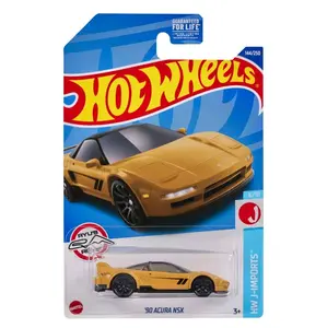 Hot Wheels '90 Acura NSX 144/250 HW J-Imports 6/10 Yellow 1:64 Scale