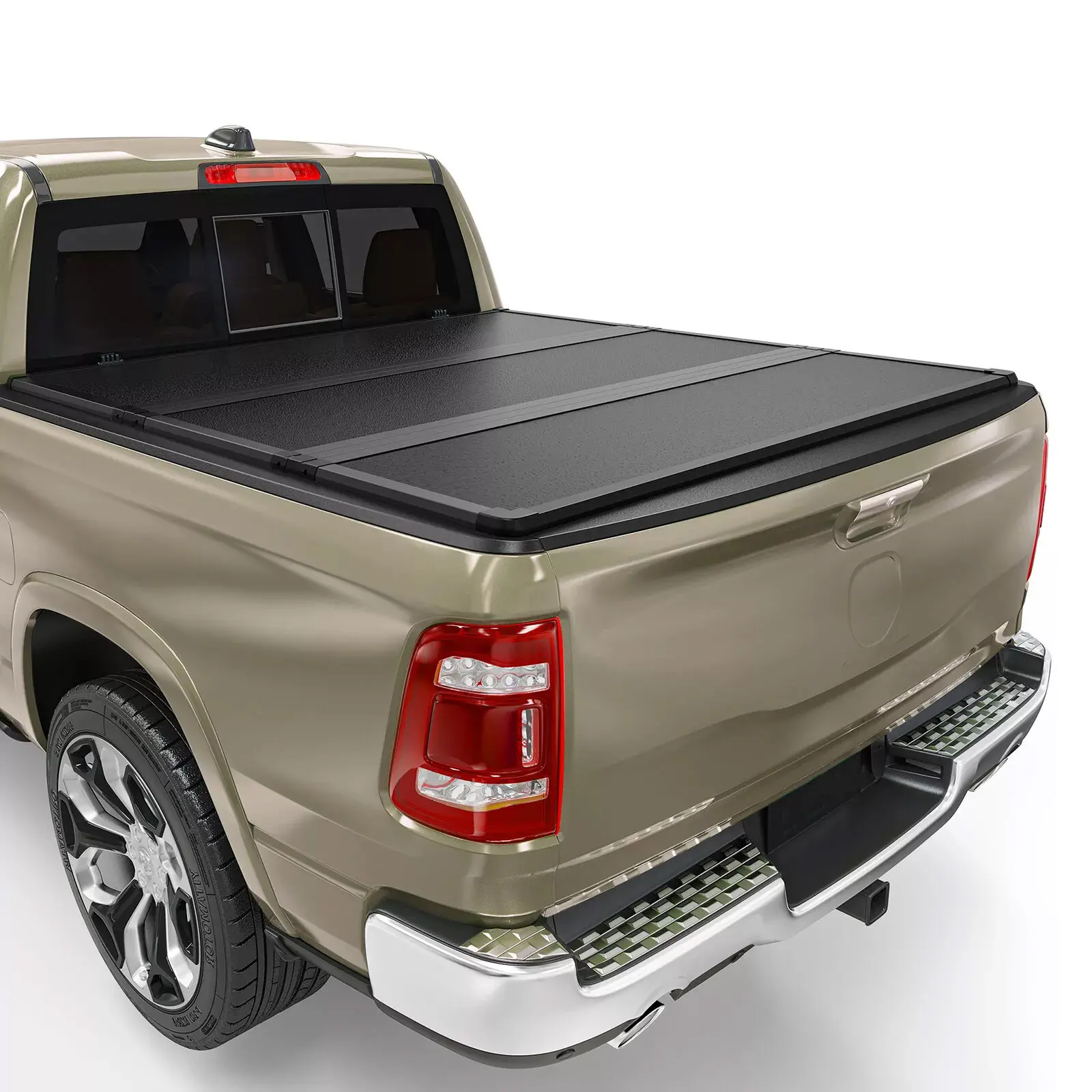 4.5 ft FRP Hard Tri-fold Truck Bed Tonneau Cover Compatible with Ford Maverick 2022-2025 4.5 Feet Bed