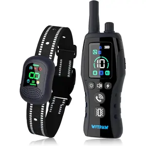 4900FT Safe & Humane Dog Training Collar with Voice Call & Vibration, 4 Adjustable Modes with Anti-Interference Design, IP67 Waterproof Rechargeable, for Small, Medium & Large Dogs 10-120lbs
