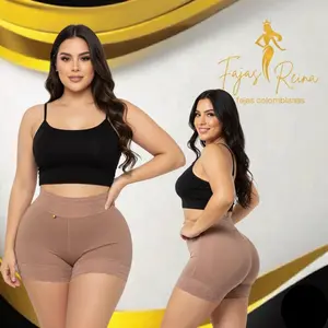 SHORT ANNITA CACHETERO Shapewear Women's Compression Tummy Control Suit Seamless Sculpt Shortie with Gluteal Lift & Silicone Waistband Womenswear Basic