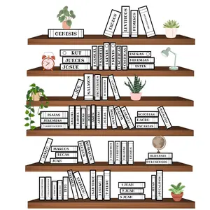 Bookshelf Bible Stickers - Spanish Version for Bible journaling