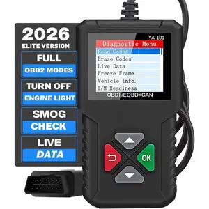 2026 Ver.  OBD2 Scanner YA-101 Auto Code Reader for Check Engine Light,O2 Sensor,EVAP Test,-Board  Test,Smog Check,OBD2 Diagnostic Scan Tool for  OBD2  Since 1996-Upgrade Version
