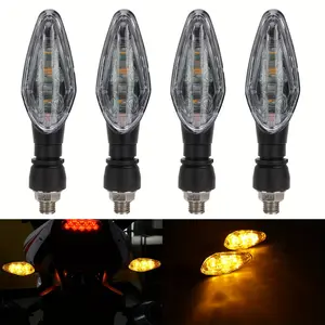 4pcs/2-Pair LED Auxiliary Driving Lights, Motorcycle Night Riding Accessory Lights, High-Brightness Neon Lights, Universal Decorative Lights, 12V, Suitable for Motorcycles, Scooters, Off-Road Vehicles, And Automotive Accessories, Without Battery