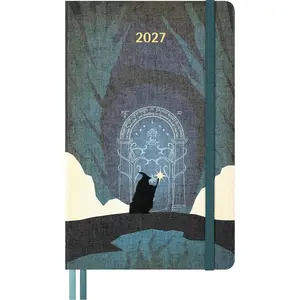 Moleskine Limited Edition The Lord of the Rings 2027 Weekly Planner - 12-Month (Jan–Dec 2027), Hard Cover, Large (5" x 8.25"), Gandalf Design, 144 Pages, Office Appointment Book Organiser
