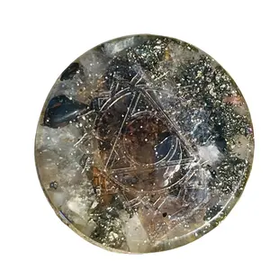 9th The Atomic Doorway Morphogenetic Orgonite Chakra infused with STARGATE Sands, High Frequency Crystals, Mica, Grounding Crystals & Organic Metals for EMF Protection, light body activation & energy 12th Dimensional Grid