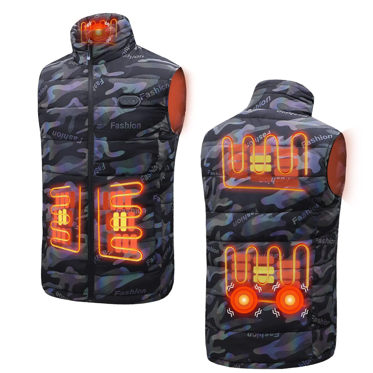 Camo-heated With Massage-HF809