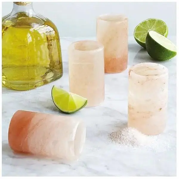 Pure Himalayan Pink Salt Shot Glasses Two-Pack