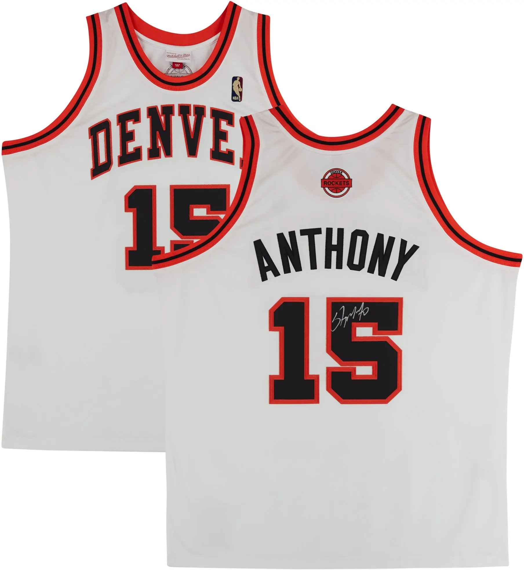 Carmelo Anthony Denver Nuggets Autographed Mitchell and Ness White 2006-07 Authentic Jersey - Fanatics Authentic Certified - NBA Memorabilia