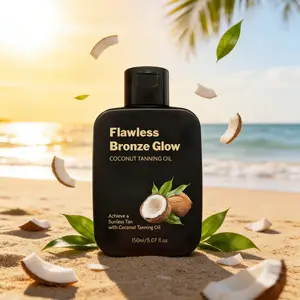Coconut Extreme Black Tanning Oil! Deeply moisturizing, fast and even tanning without streaks, for a natural bronze and wheat complexion and a premium healthy tan. Waterproof, sweat-resistant, long-lasting fragrance, gentle on the skin.