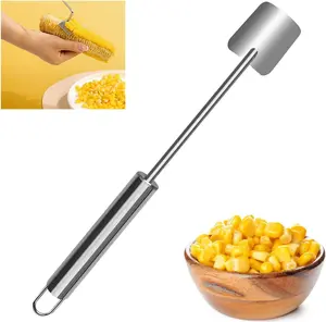 Corn Peeler for Corn on the Cob,Corn Peeler,Corn on The Cob Remover,Stainless Steel corn cob stripper,Quickly Shucking Corn Kernel Remover Tool,Suitable for kitchen and Picnic Enthusiasts
